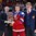 MONTREAL, CANADA - JANUARY 5: Russia's Kirill Kaprizov #7 accepts the third place trophy from IIHF Council Member and Tournament Chairman Luc Tardif and member of the Rusisian Ice Hockey Federation following a 2-1 OT win over Sweden in the bronze medal game at 2017 IIHF World Junior Championship. (Photo by Andre Ringuette/HHOF-IIHF Images)

